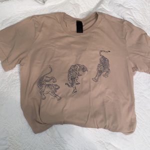 Tan tiger tee shirt